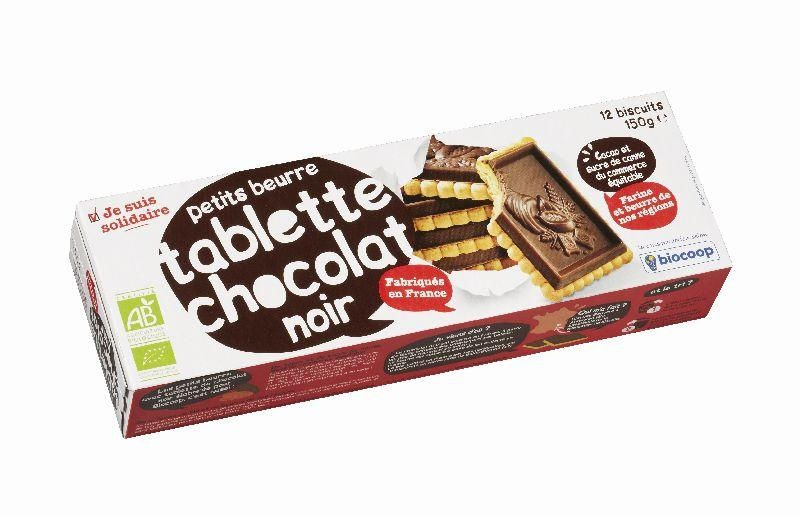 Biscuit petit beurre tab choco noir 150g Biscuit petit beurre tab choco noir 150g