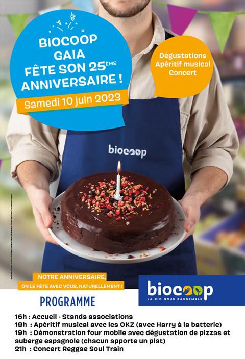 Fete d'anniversaire de Biocoop Gaia