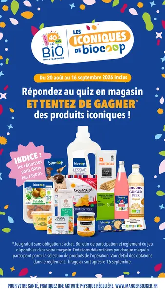 Quiz produits iconiques Biocoop